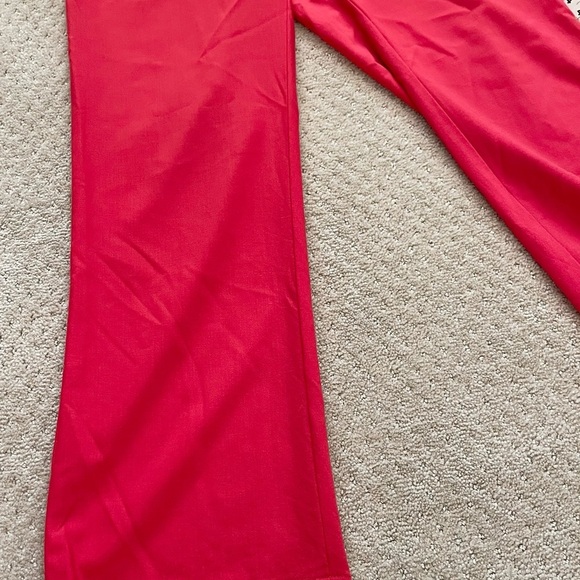 MOD DALTON Made In Italy Women’s Xmas Red Wide Leg w/Belt Loops Pants-Size L/XL - Picture 5 of 7